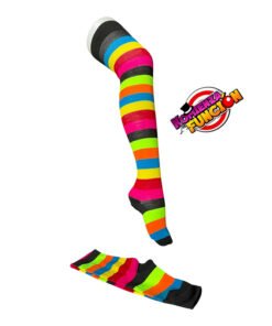 11 Calcetas para Payaso - Multicolor con Negro