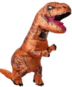 Disfraz inflable Dinosaurio T-Rex café