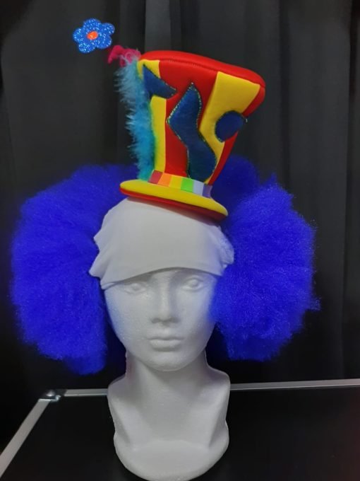 Peluca Calva color Azul