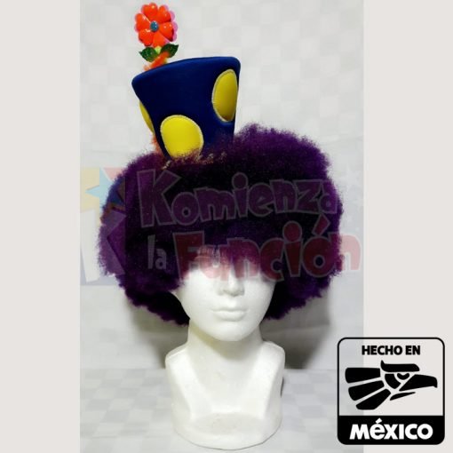 Peluca Afro color Morado