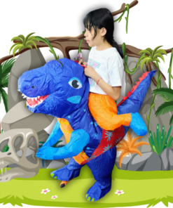 🦖 Disfraz de Dinosaurio Montable Inflable para Niño – ¡Aventura Jurásica!