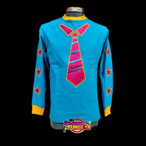 Playera Bordada Fiusha / Azul