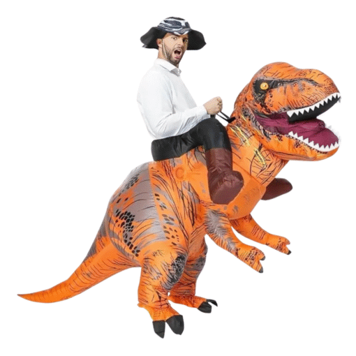 Disfraz Inflable Dinosaurio Montable - Imagen 2