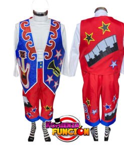 Alternative view of 006 Traje para Payaso azul rey con rojo