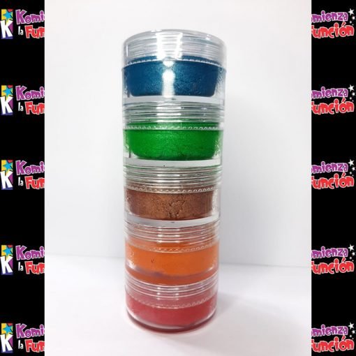 22 Torre de Maquillaje colores metálicos 100 gr