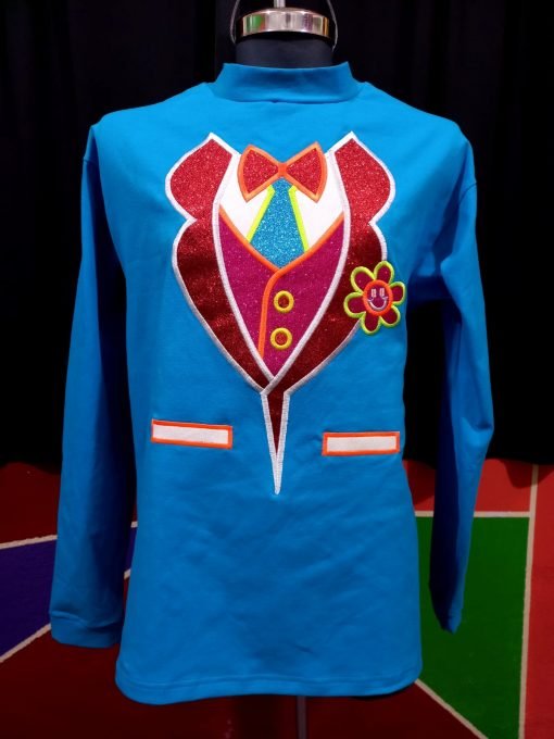 Playera Bordada azul