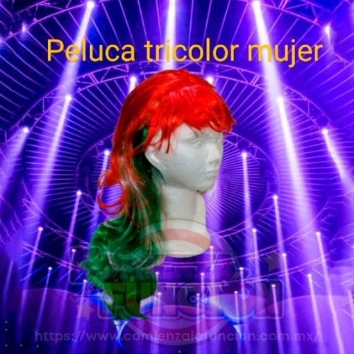 Peluca Tricolor Mujer