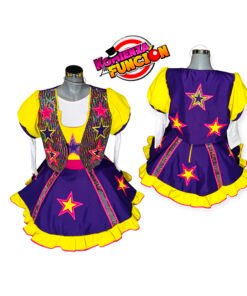 Alternative view of 07 TRAJE PARA PAYASA MORADO CON AMARILLO