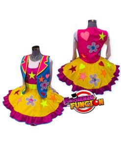 Alternative view of 08 TRAJE PARA PAYASA MULTICOLOR