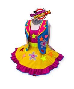 08 TRAJE PARA PAYASA MULTICOLOR