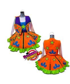 Alternative view of 06 TRAJE PARA PAYASA MULTICOLOR NEON