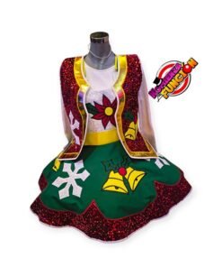 05 TRAJE PARA PAYASA NAVIDEÑO