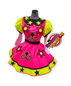 01 TRAJE PARA PAYASA ROSA Y AMARILLO
