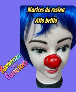 Narices para payaso profesional resina alto brillo con relleno