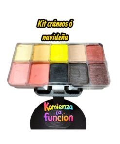 03 Paleta de Maquillaje cráneos, navidad y renos