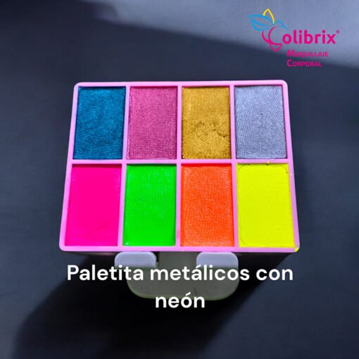 11 Paletita Metálicos con Neón