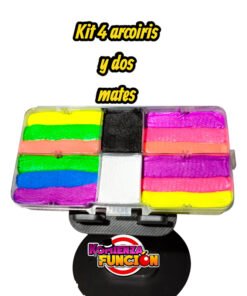 05 Paleta Arcoiris y dos tonos mate