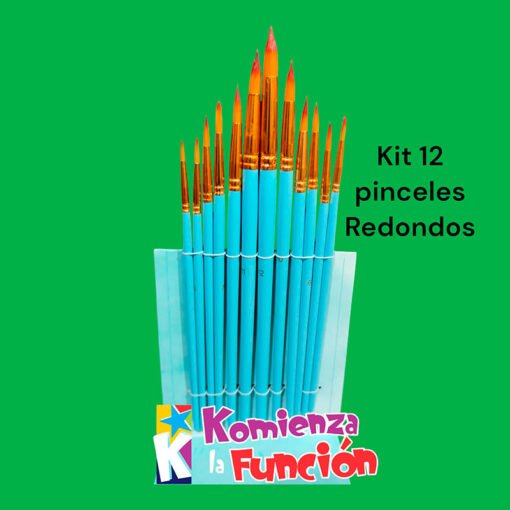 Kit 12 Pinceles Redondos