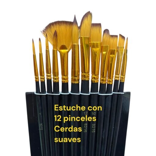09-Kit con 12 Pinceles variados