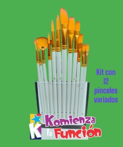 Kit con 12 Pinceles variados
