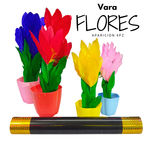 Vara Maceta a Flores 4 pz