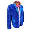 07 Saco de terciopelo azul rey con lentejuelas