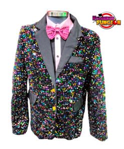 04 Saco Negro con Lentejuelas de Confeti