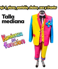 09 Traje para Payaso Talla Mediana