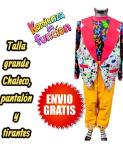 01 Traje para Payaso Talla grande ENVIO GRATIS