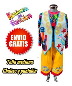 05 Traje para Payaso talla Mediana ENVIO GRATIS