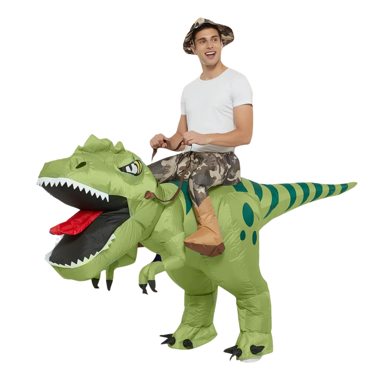 Disfraz Inflable Dinosaurio Montable