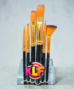 P04- Estuche de 6  pinceles variados cerdas suaves