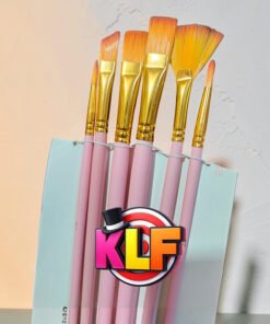 P06- Estuche de 6  pinceles variados cerdas suaves