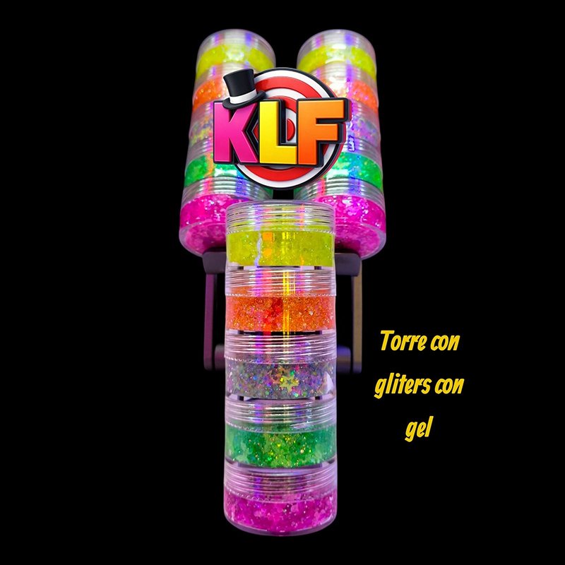 01-Torre Gliters 100 gr con gel neón - Imagen 3